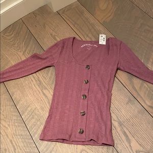 aeropostale button-front top!!